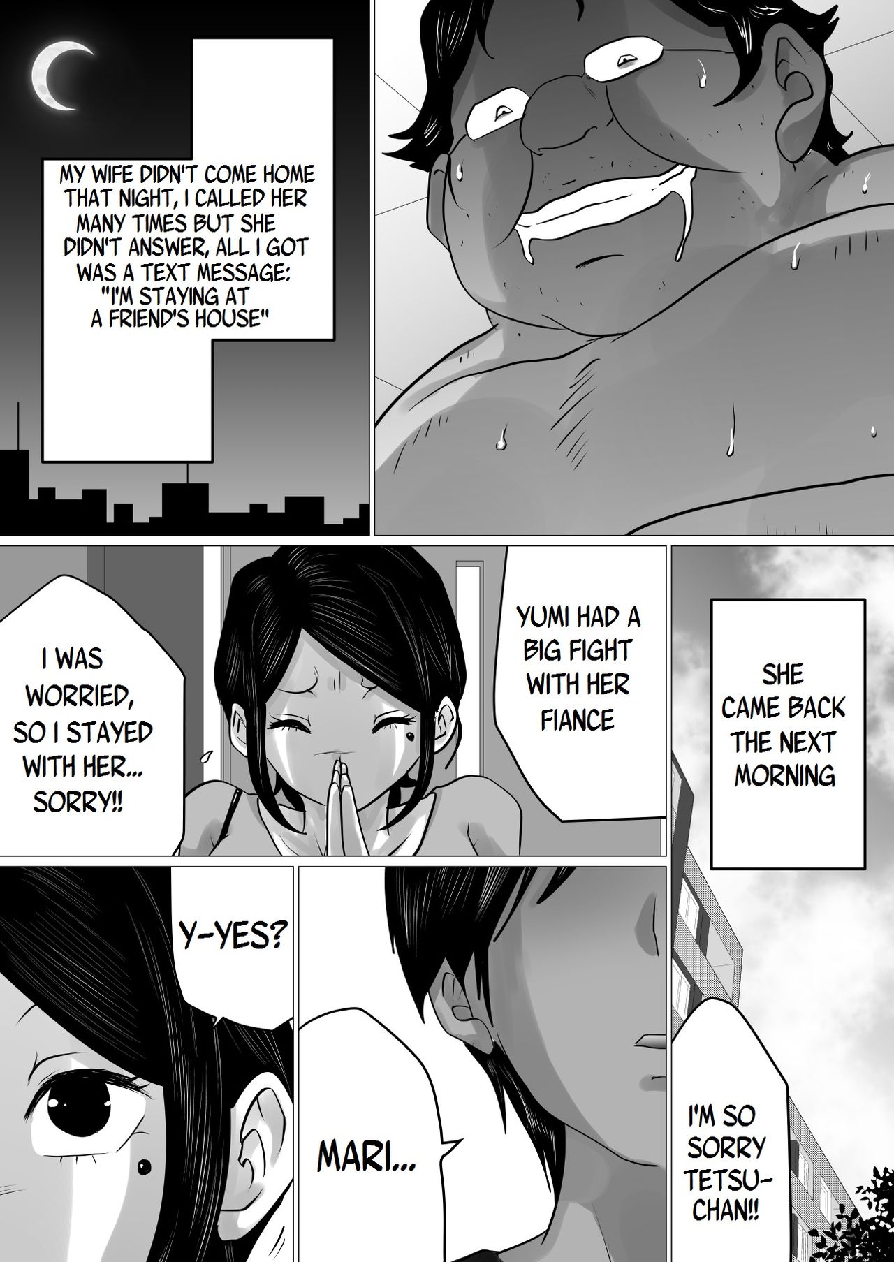 [間琴しや架] 面食い高慢妻がパート先のキモブタ上司に堕とされた経緯 [英訳]