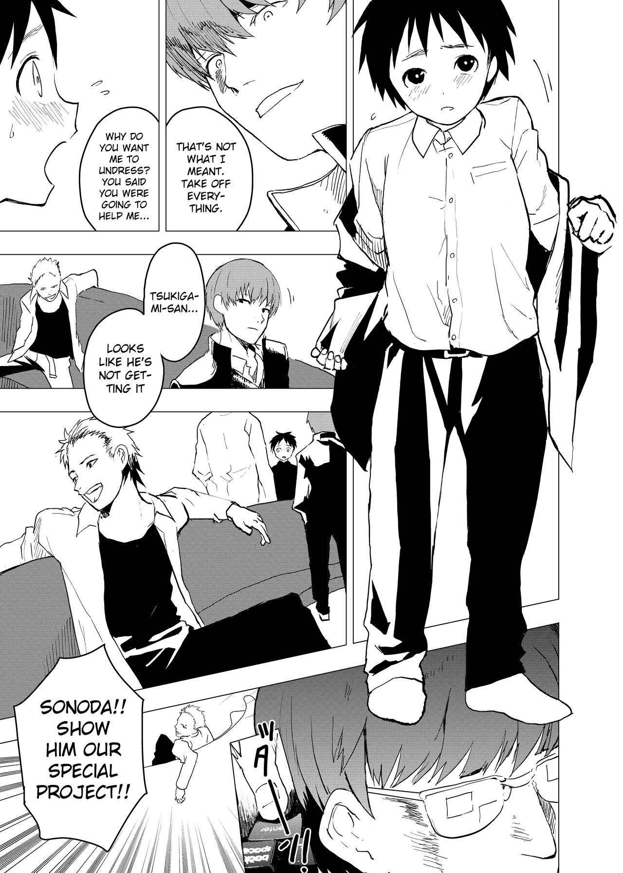 [ショタ漫画屋さん (orukoa)] 居場所がないので神待ちしてみた捨てられた少年のエロマンガ 第5話 [英訳] [DL版]