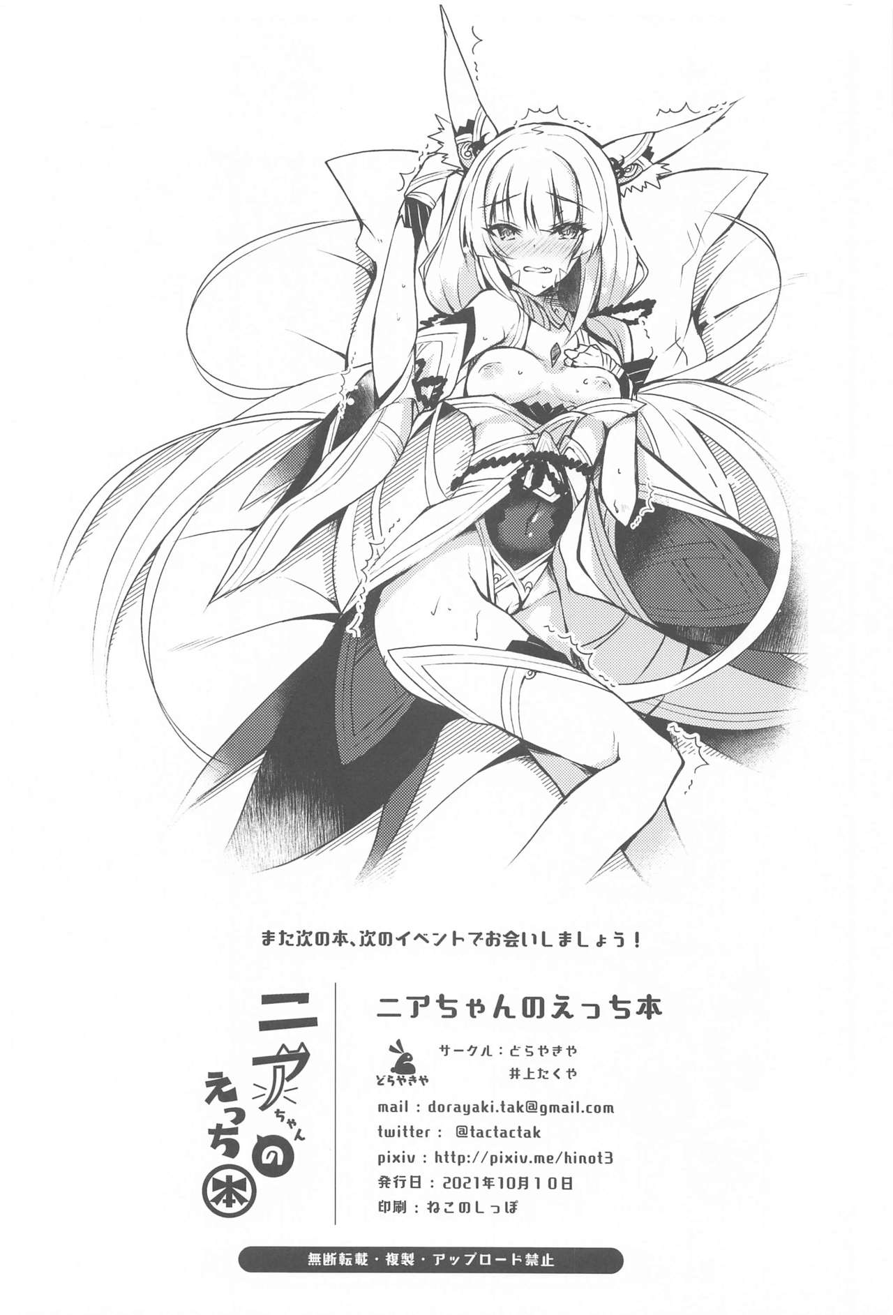 (COMIC1☆19) [どらやきや (井上たくや)] ニアちゃんのえっち本 (ゼノブレイド2)