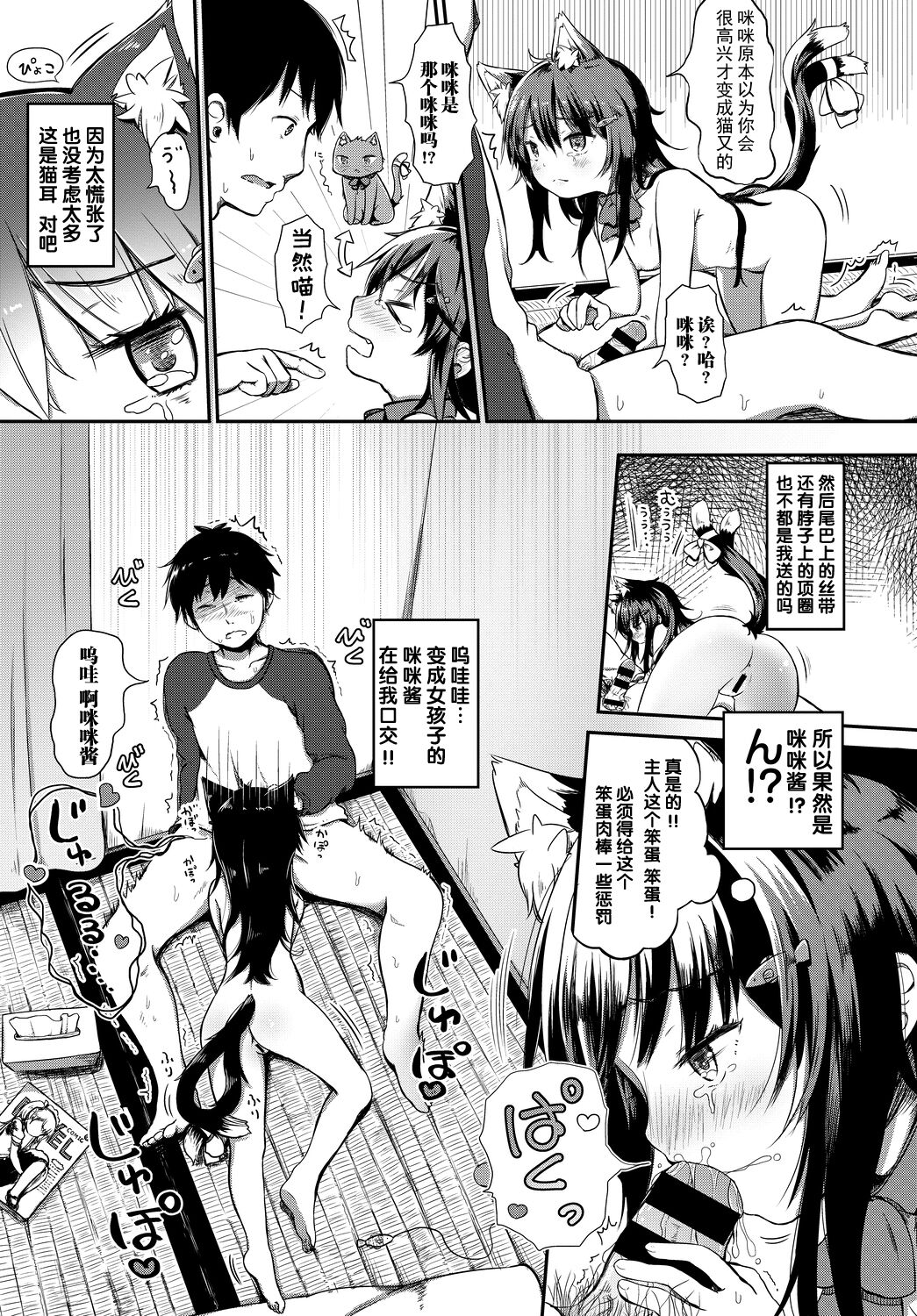 [青葉はち] ねこまっしぐら! (ケダモノ娘フレンズ その2) [中国翻訳]