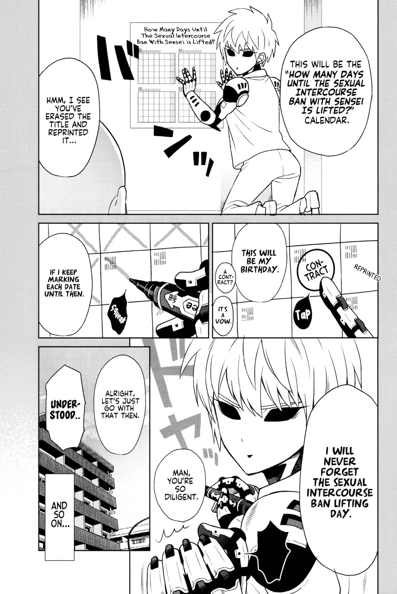 (ONE→HUNDRED 5) [TK-Brand (凪まゆこ)] うちの弟子♀(19)が嫁すぎて生きるのがツライ (ワンパンマン) [英訳]
