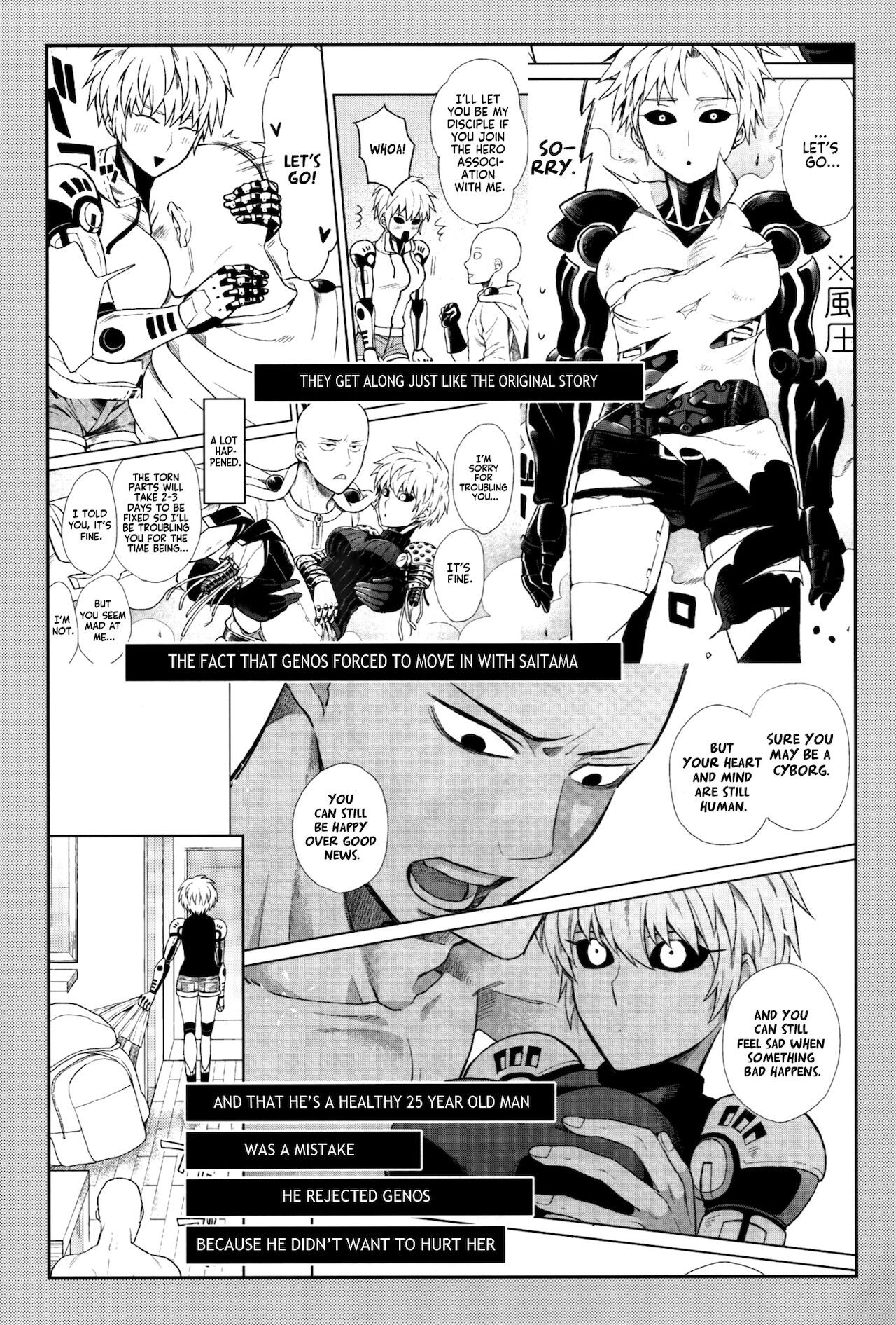 (ONE→HUNDRED 5) [TK-Brand (凪まゆこ)] うちの弟子♀(19)が嫁すぎて生きるのがツライ (ワンパンマン) [英訳]