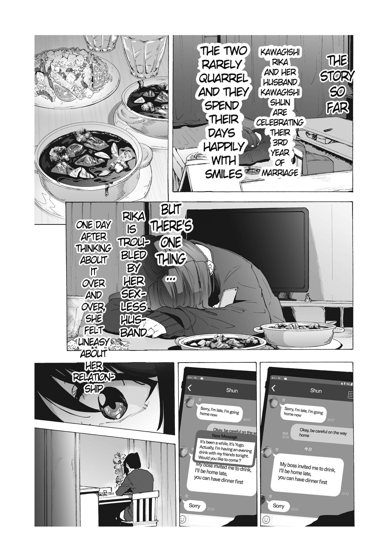 [HIDARIkiki (傷希レイ)] 夫公認セックスアドバイザーにハマった結果・中編 [英訳]