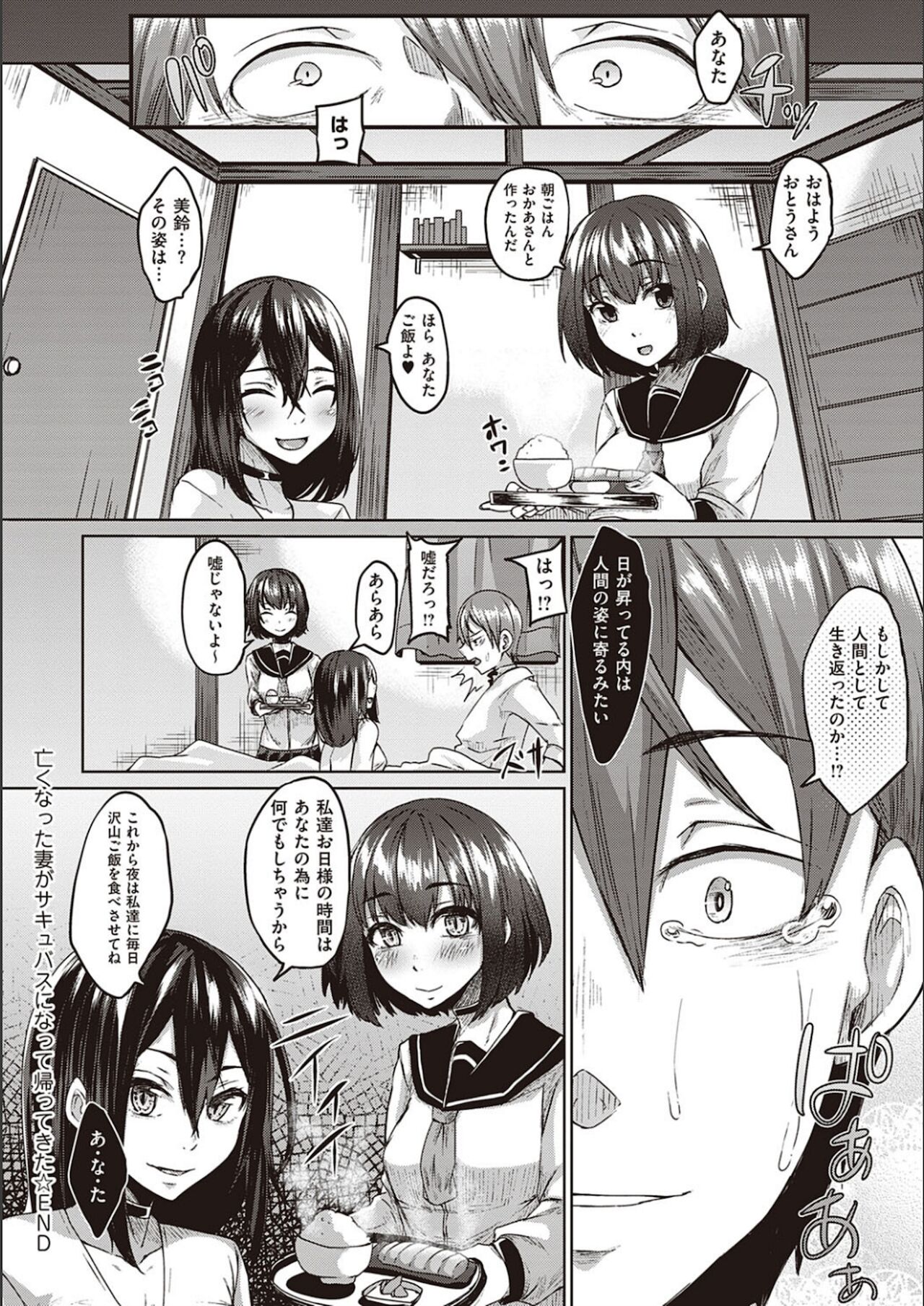 [白瑞みずち] 僕とサキュバスと化した愛しの亡妻との吸精性活