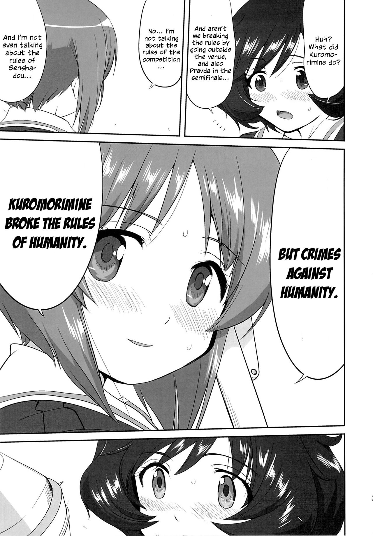 (C86) [蛸壷屋 (TK)] ゆきゆきて戦車道 黒森峰の戦い (ガールズ&パンツァー) [英訳]