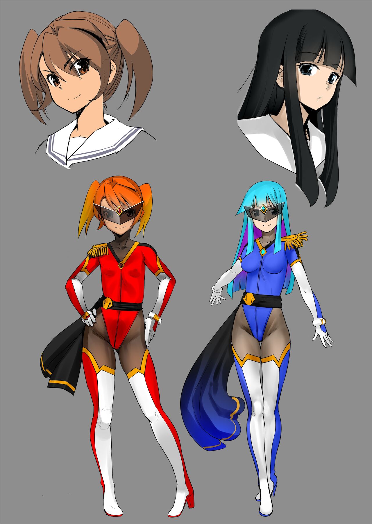 [No Future (端音乱希、露田米)] 炎氷双騎ツイン・キュアリー 百合ヒロインは男のチンポに敗北する 前編