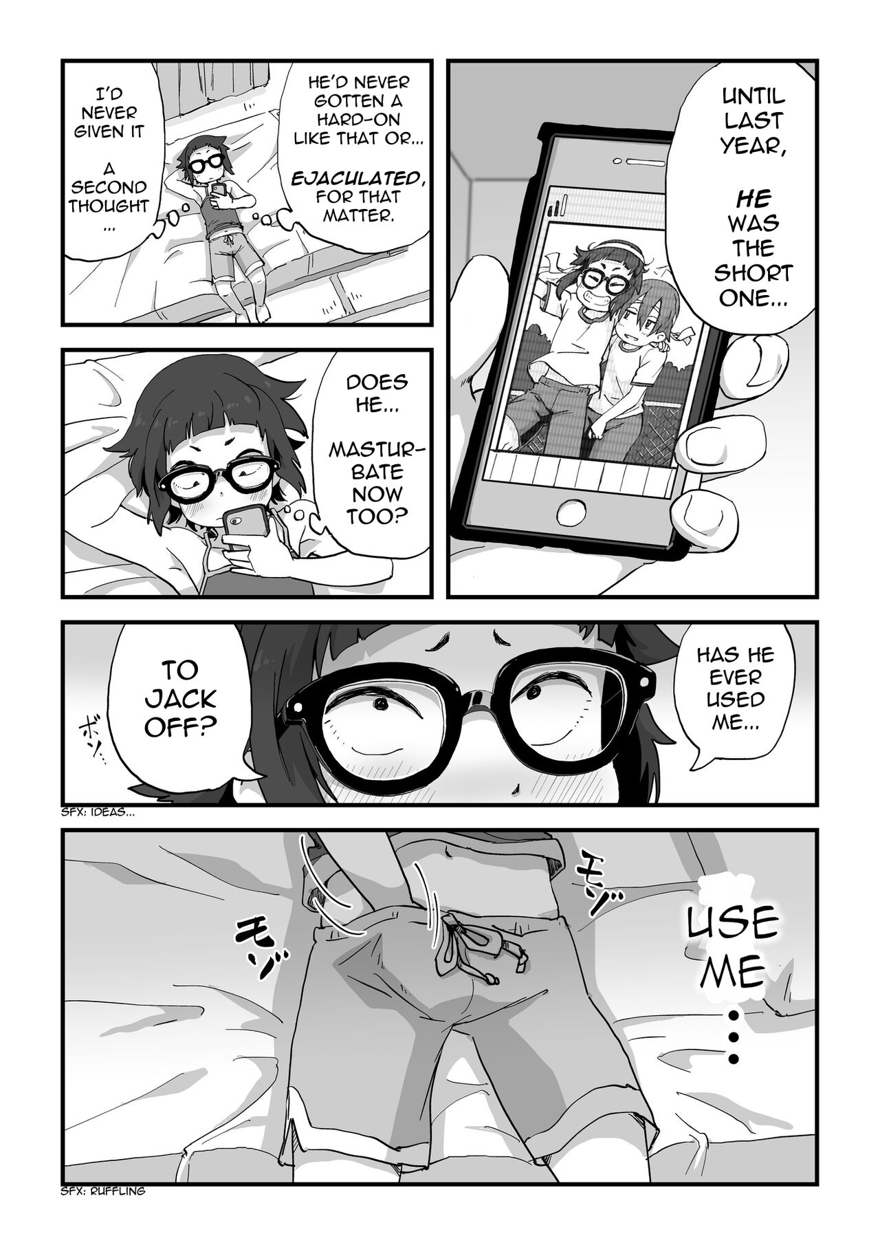 [かめきりん] 僕は漫研専属ヌードモデル [英訳]