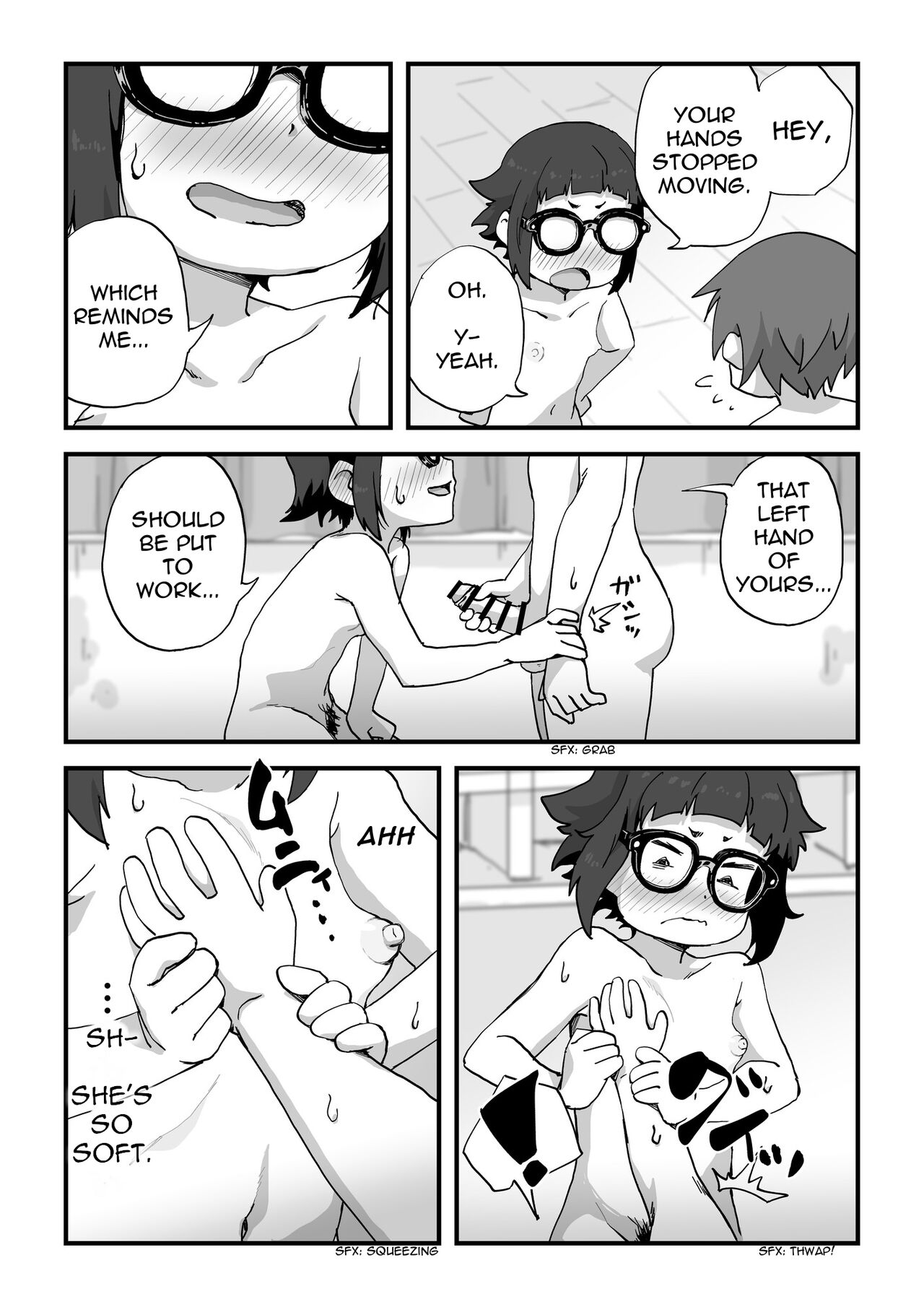 [かめきりん] 僕は漫研専属ヌードモデル [英訳]