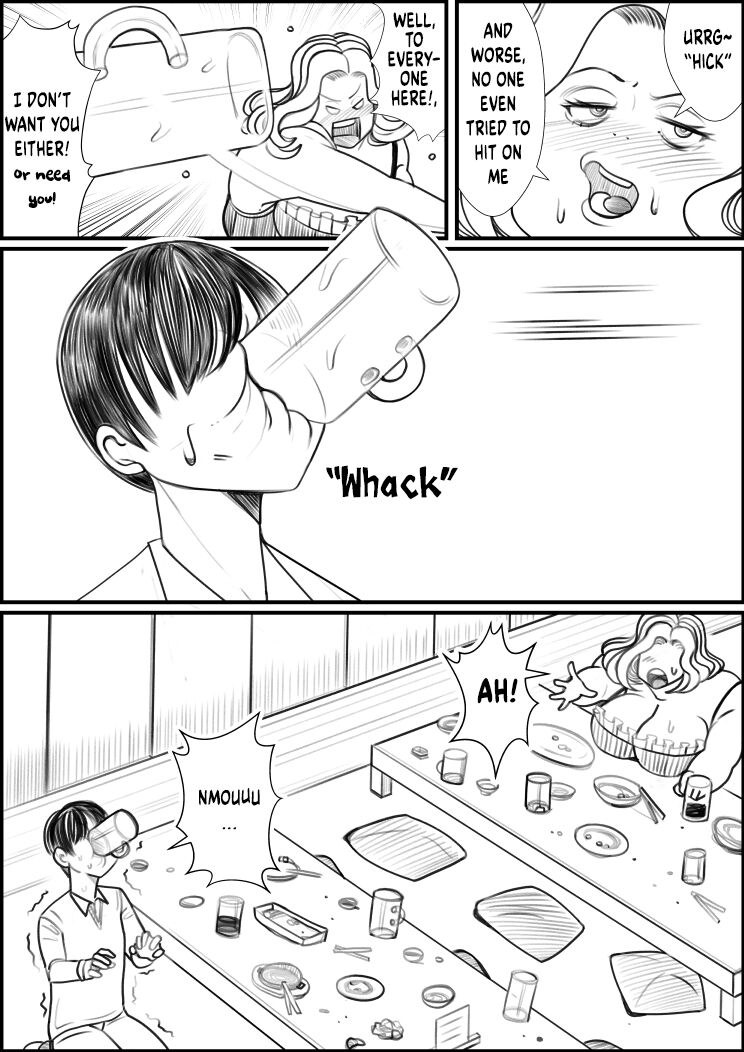 [ネコロンドル (時計)] 飲み会で可愛い子と意気投合してお持ち帰りするところだったのにその娘がトイレに行ってる間にデブ女が誘惑してきてそのままセックスしちゃった件について [DL版] [英訳]