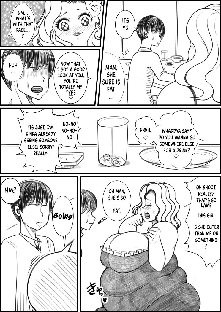 [ネコロンドル (時計)] 飲み会で可愛い子と意気投合してお持ち帰りするところだったのにその娘がトイレに行ってる間にデブ女が誘惑してきてそのままセックスしちゃった件について [DL版] [英訳]