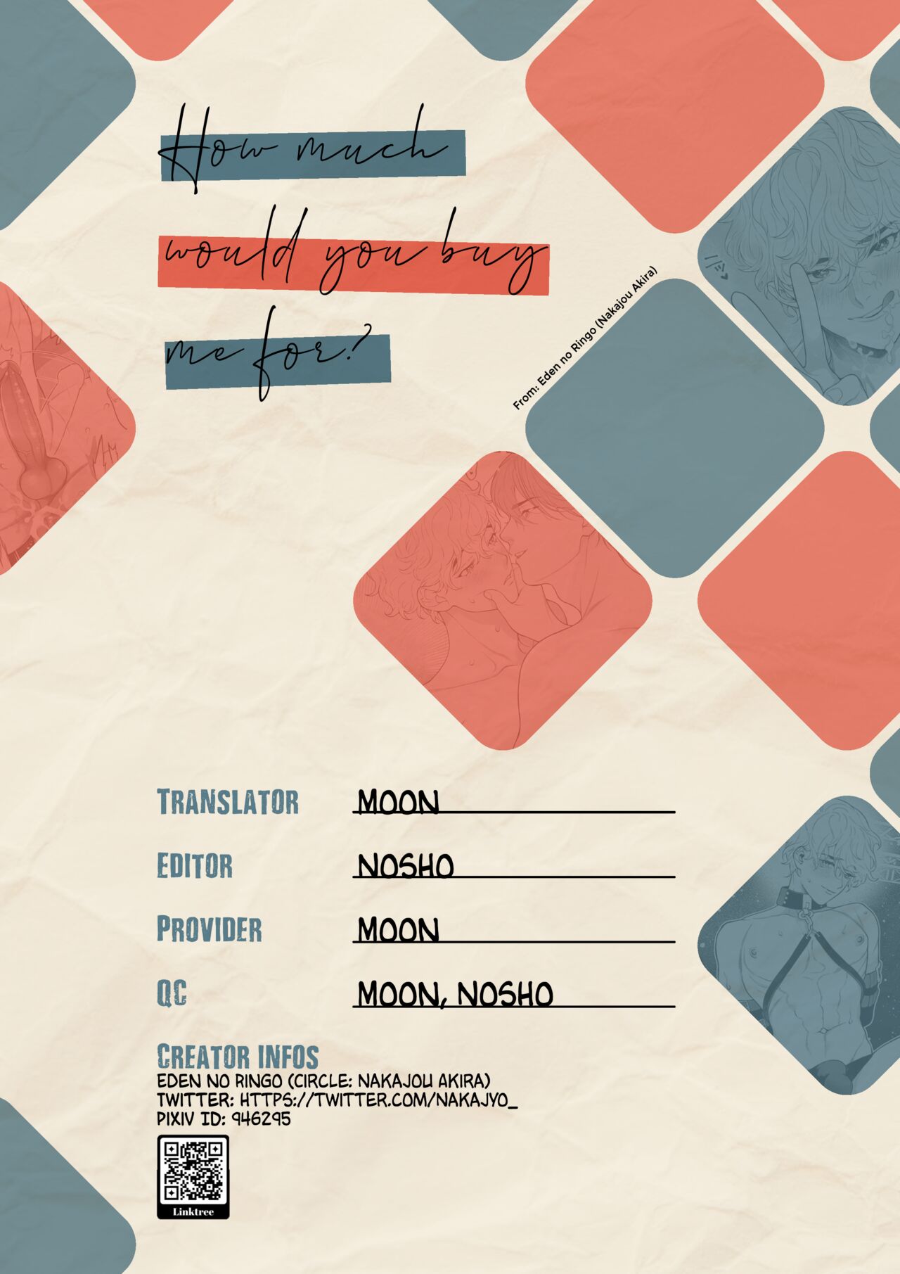 [エデンの林檎 (中条亮)] 俺のこといくらで買ってくれる? [英訳]