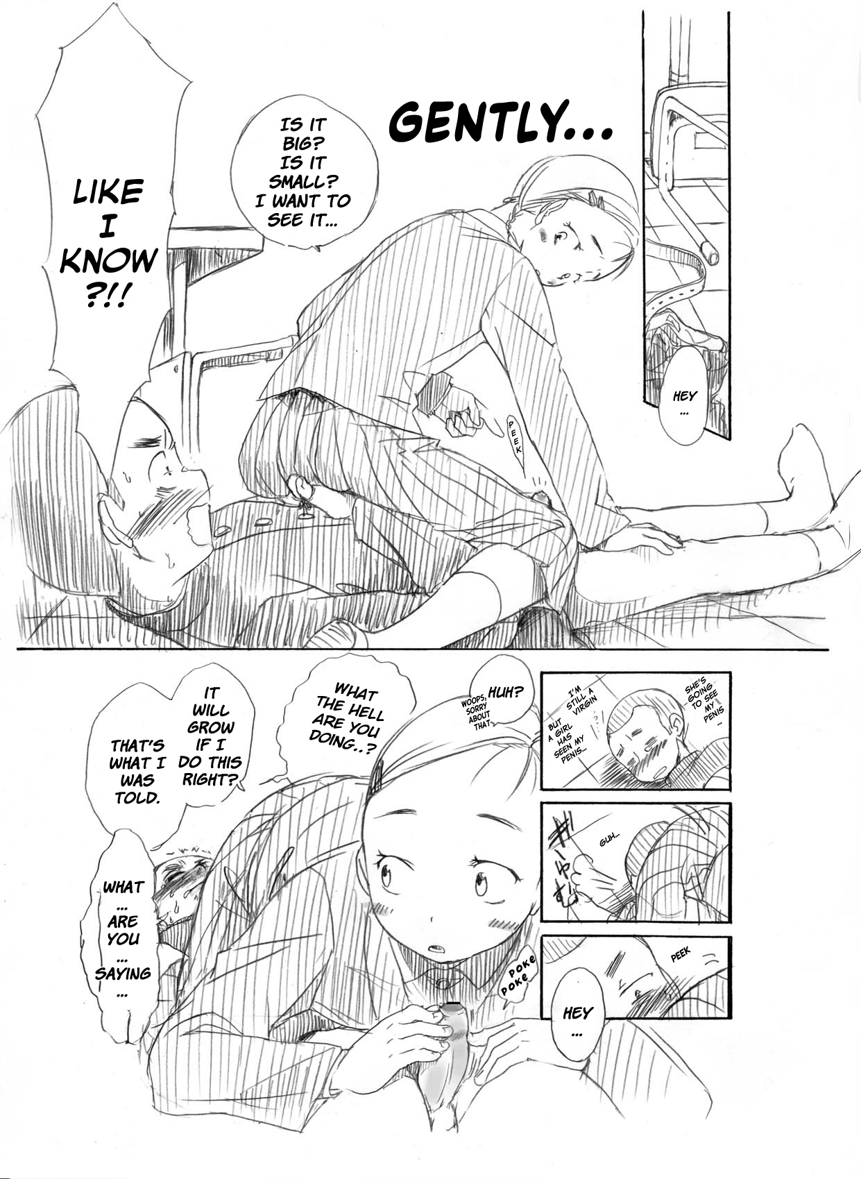 (C75) [よわみどり (佐伯)] がんばれ!つるぺた学級委員! [英訳]