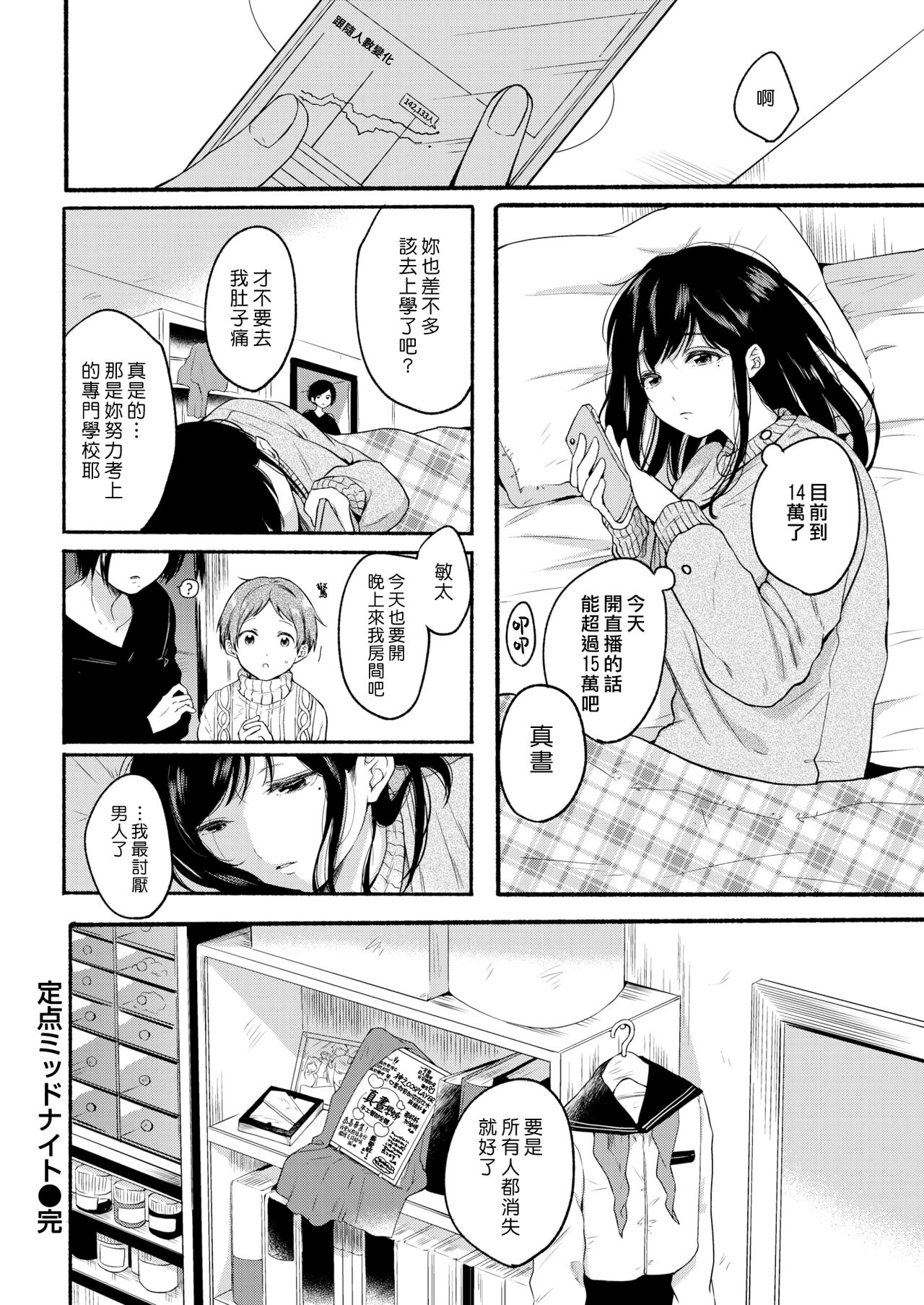 [小中えみ] 定点ミッドナイト (COMIC 快楽天 2021年4月号) [中國翻訳] [DL版]
