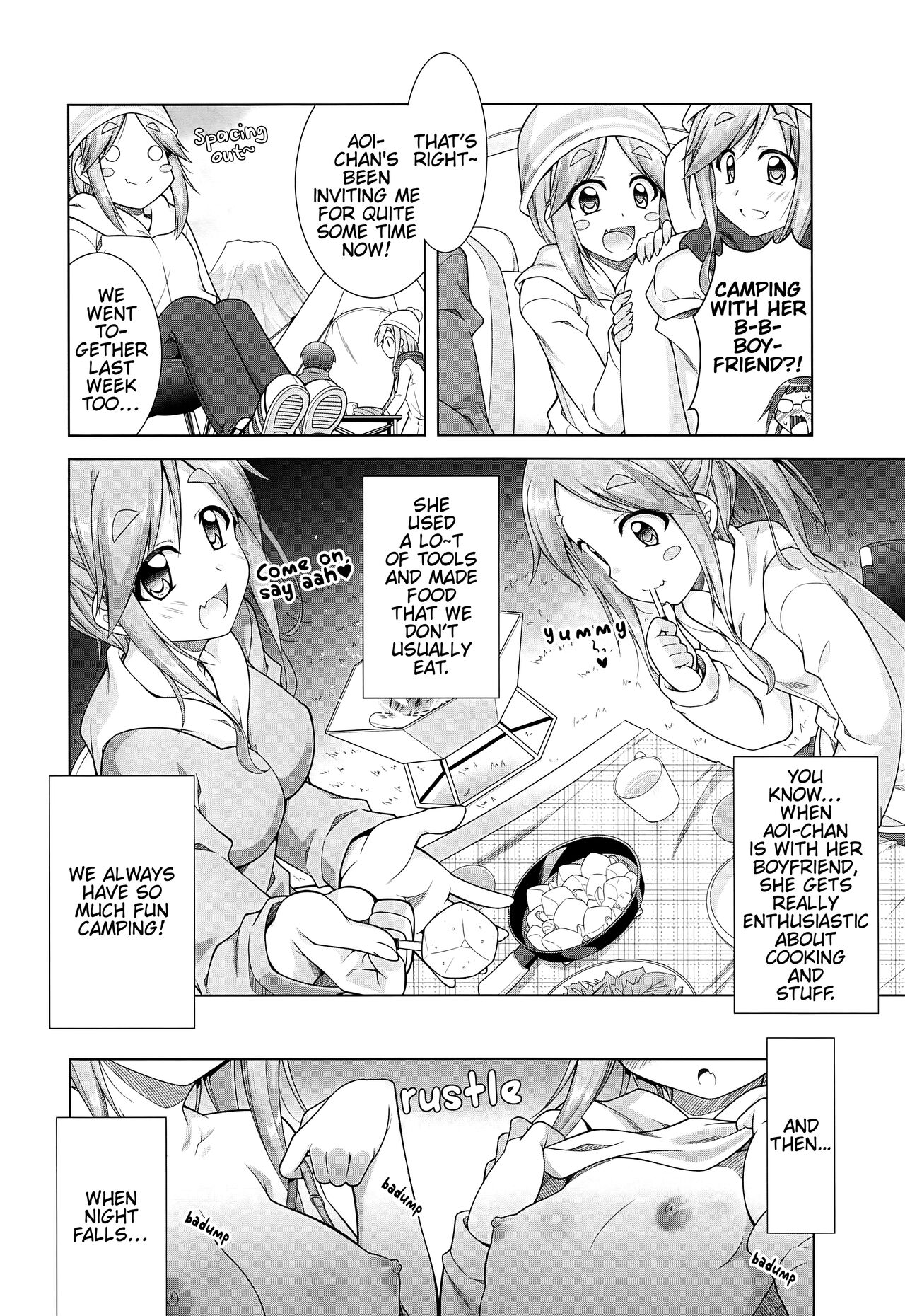 (サンクリ2018 Autumn) [BBG (葵蜜柑)] 犬山あおいちゃん達とイチャ♥キャン△ (ゆるキャン△) [英訳]