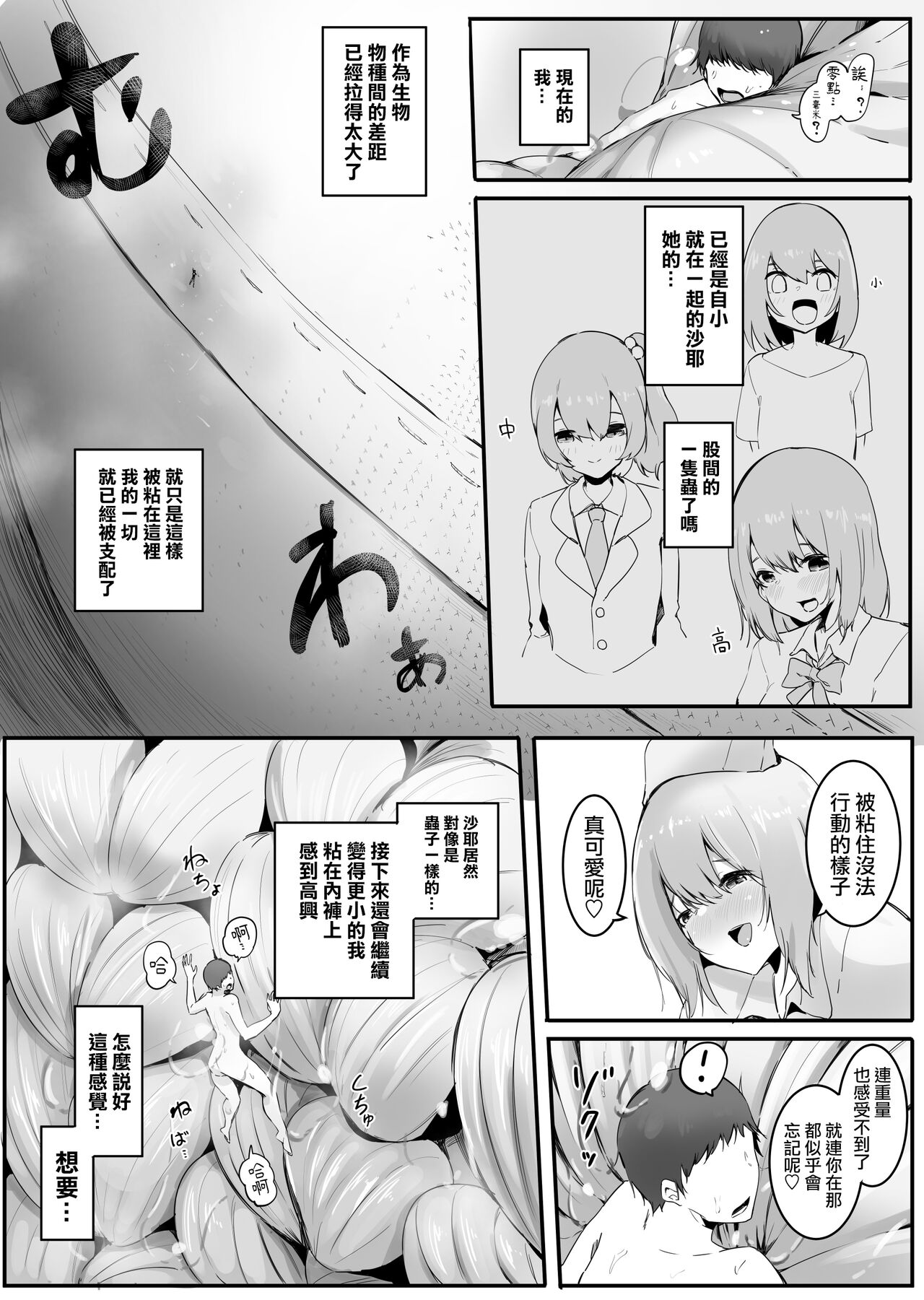 [まるしゃも] 幼馴染と縮小と [中国翻訳] [進行中]