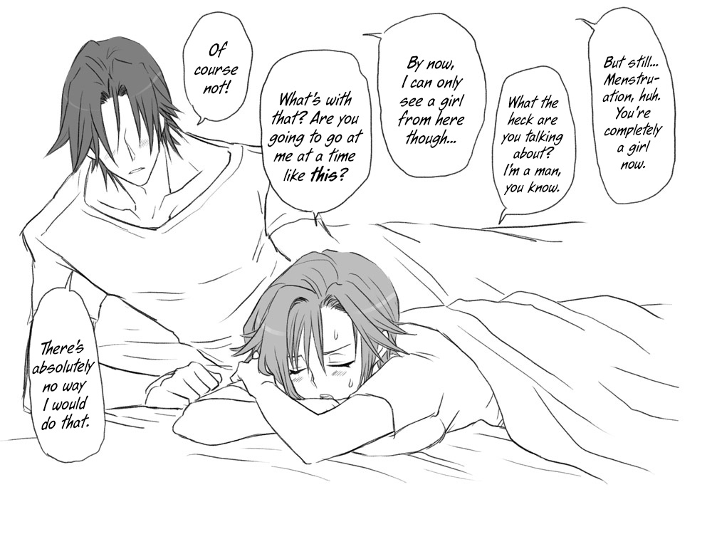 [エロエ] 性転換後、親友と [英訳]