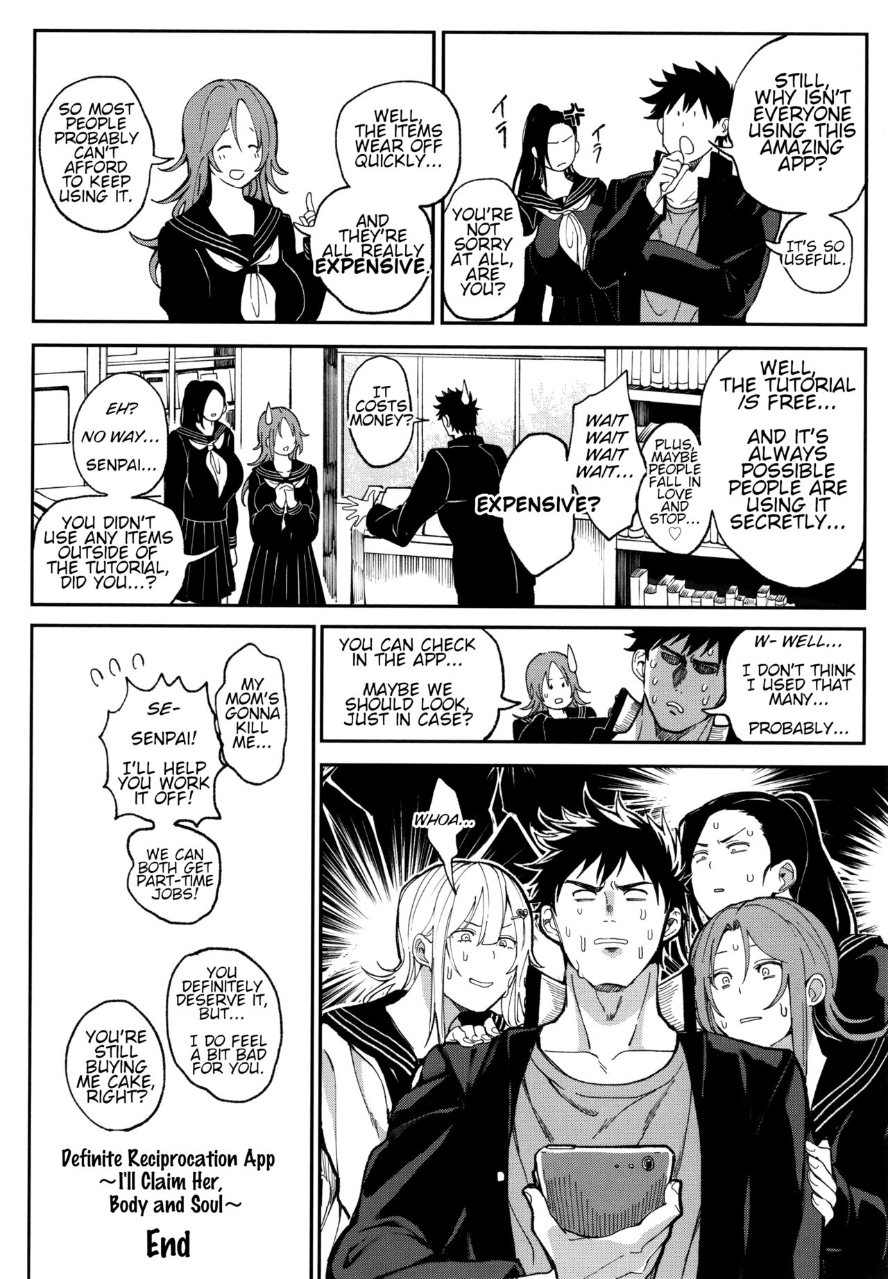 [ブッパスタジオ (暗ノ吽)] 絶対両想いアプリ ～あの子の心も身体も、勝手に俺のモノ～ [英訳]