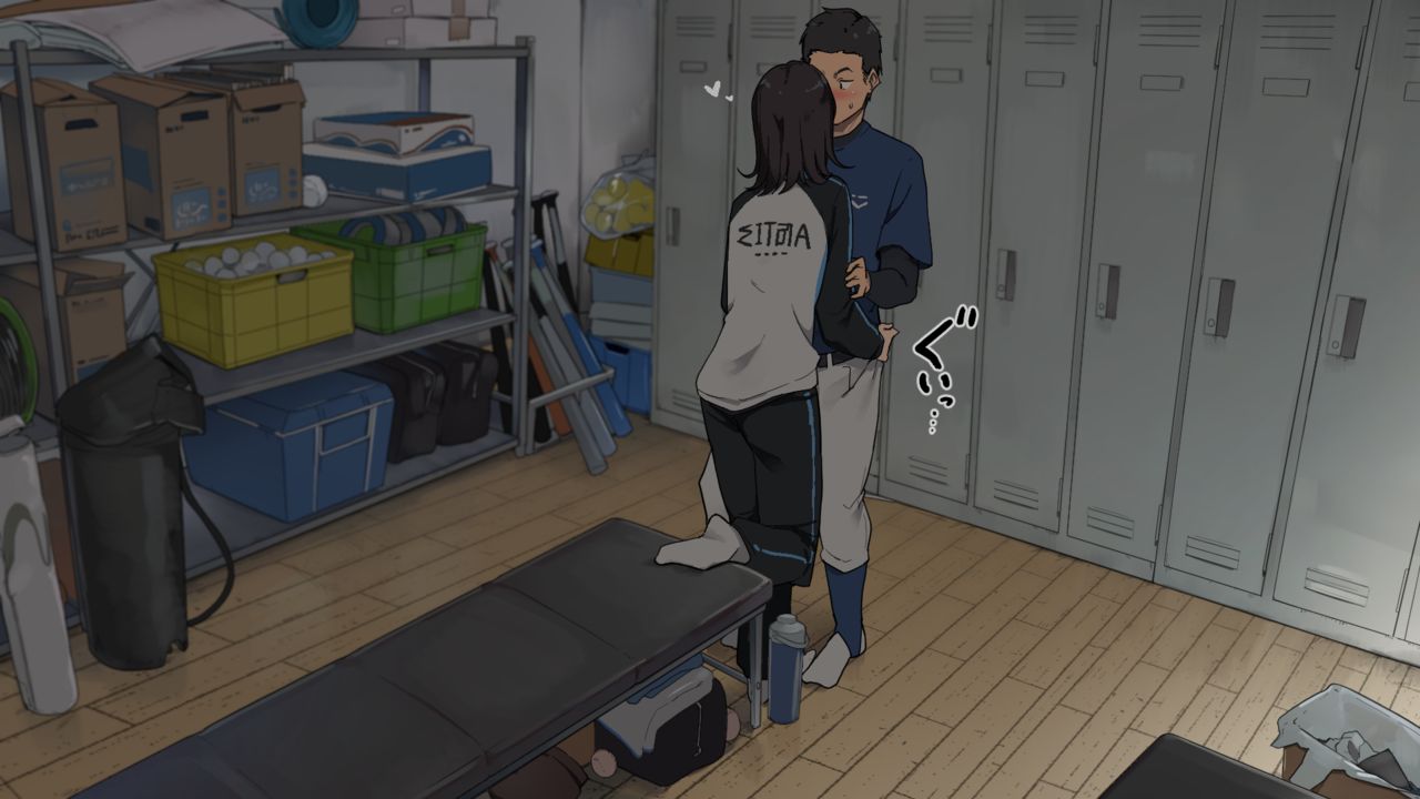 [わかまつ] 付き合ってる先輩女子マネージャーに部室で抜いてもらう (中文)