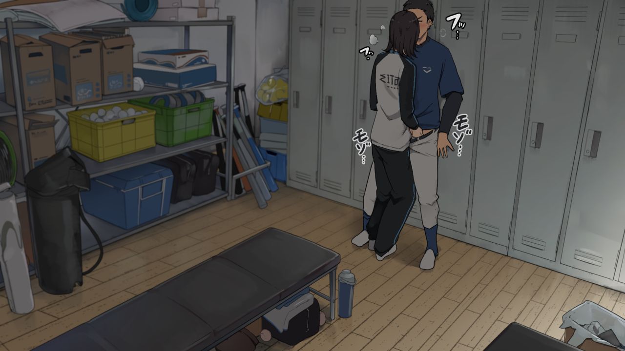 [わかまつ] 付き合ってる先輩女子マネージャーに部室で抜いてもらう (中文)