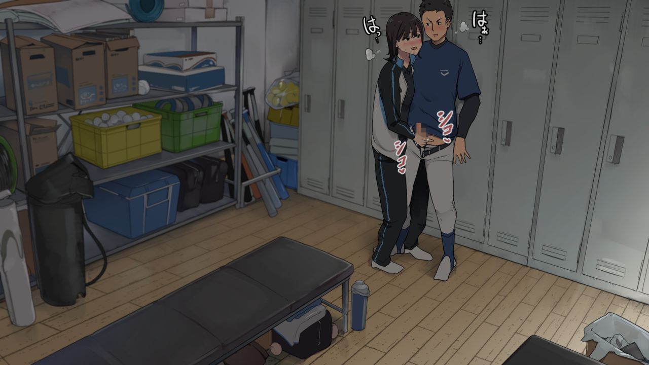 [わかまつ] 付き合ってる先輩女子マネージャーに部室で抜いてもらう (中文)