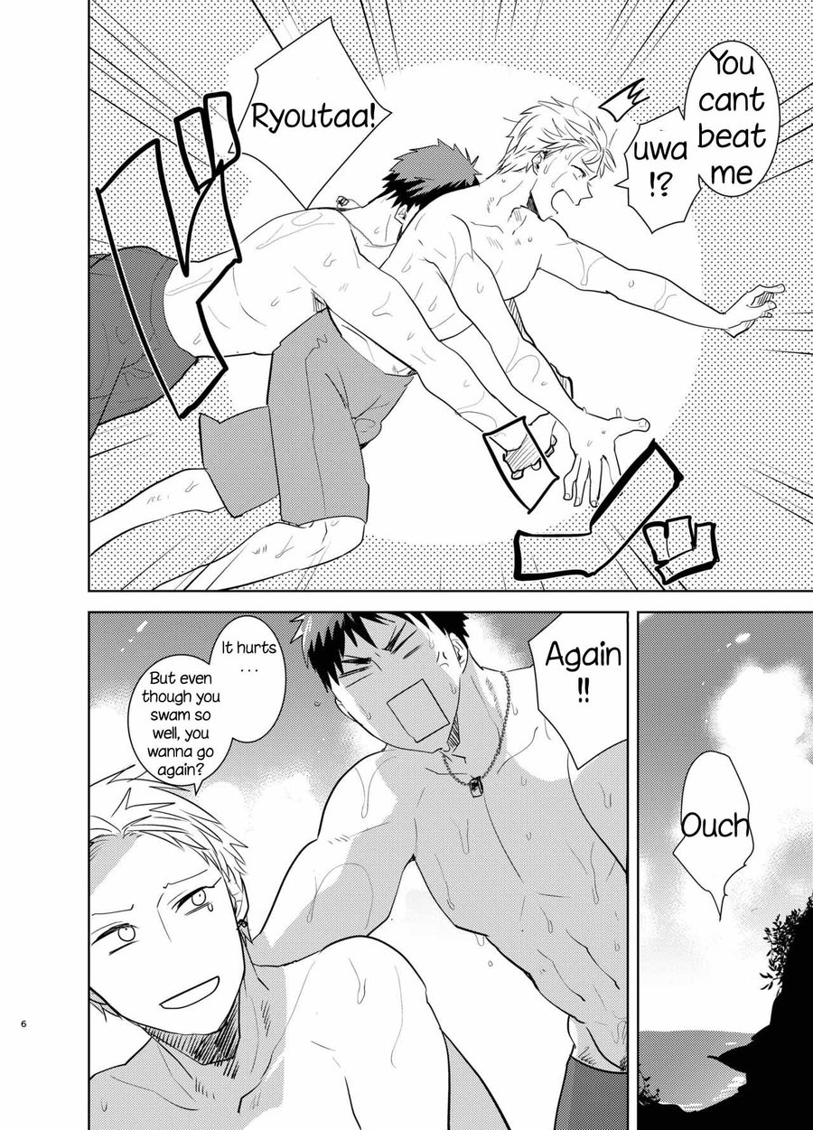 [archea (笹川ながる)] 火神くんのえろほん13 夏男子in穴場ビーチ (黒子のバスケ) [英訳] [DL版]