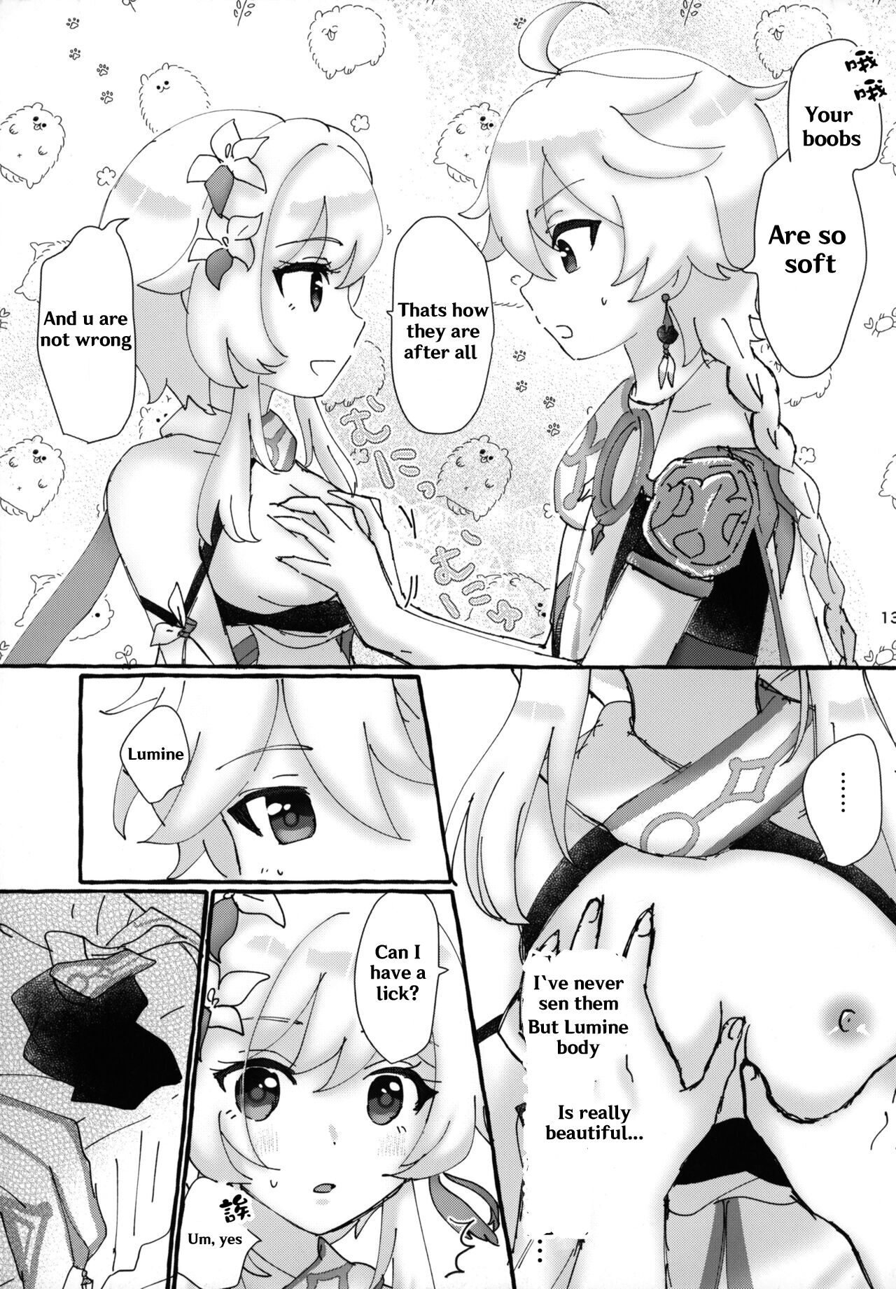 (神ノ叡智) [Cotton Candy (わたあめ)] ふたりでまねごと。(原神) [英訳]
