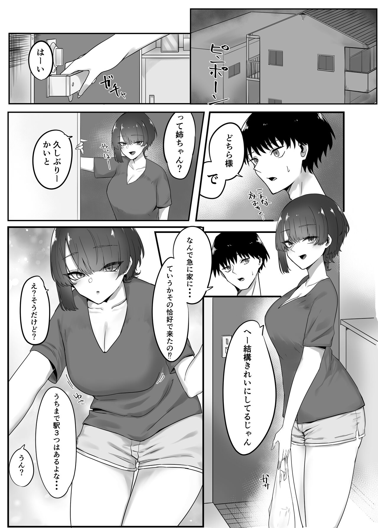 [かがみのなか (鏡丸)] 巨乳人妻の姉に搾り取られる話