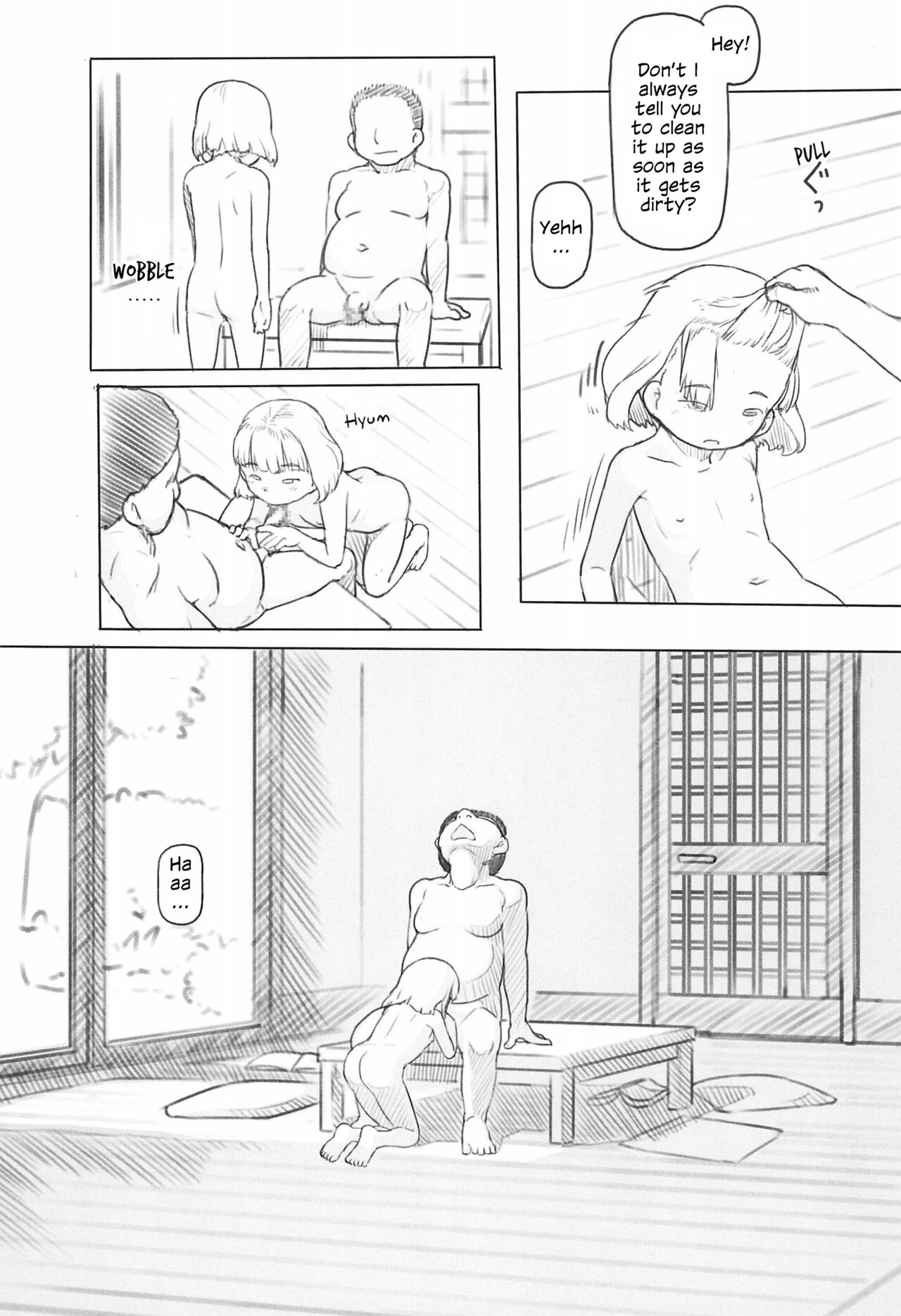 (コミティア130) [黒魔法研究所 (ぬかじ)] 池沼の子をオナホにする1+2 [英訳]