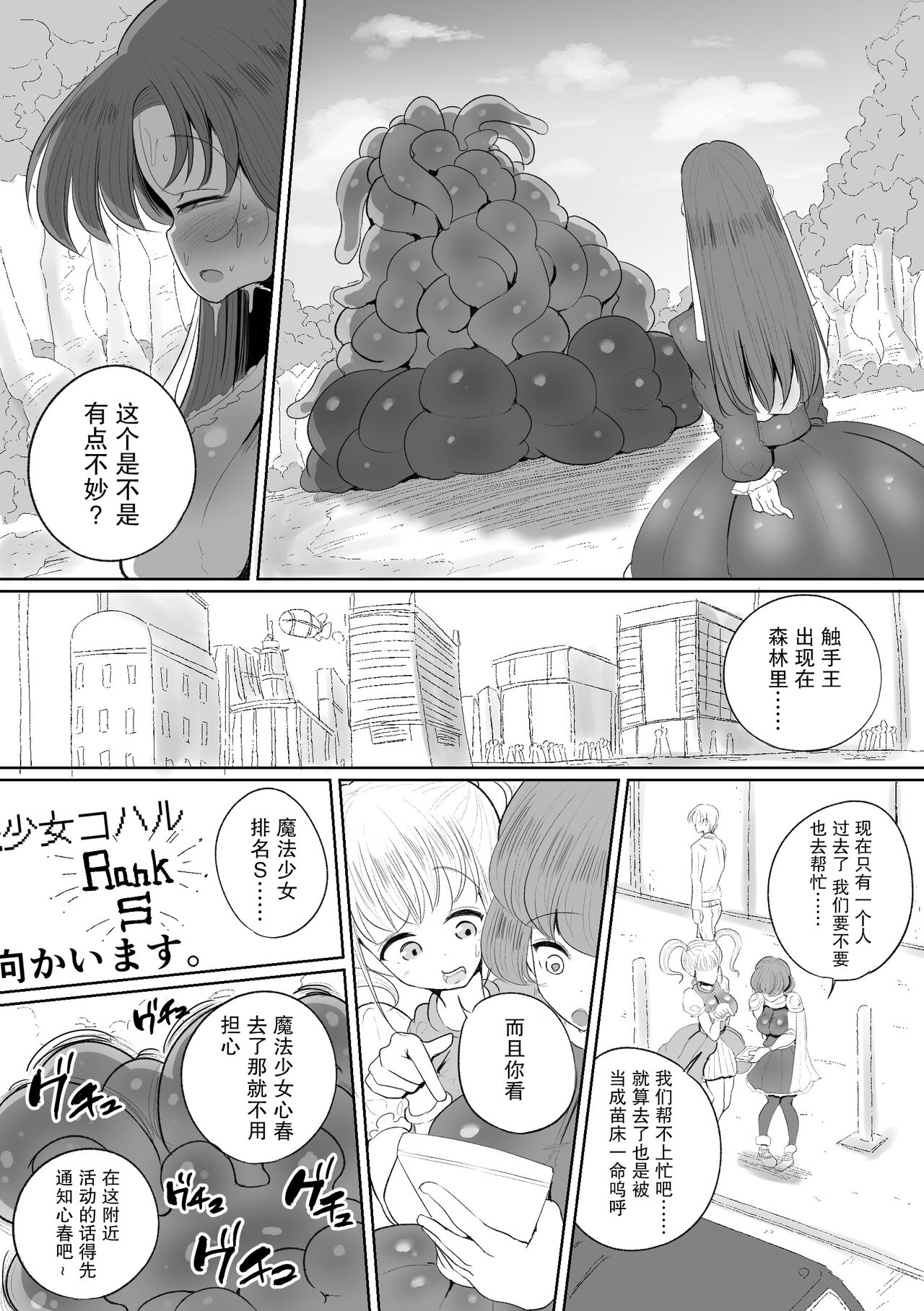 [サークルチェリー・ボーイ (えらい)] 魔法少女の子宮にある濃い魔法パワーを餌にして育つ触手の子 [中国翻訳]