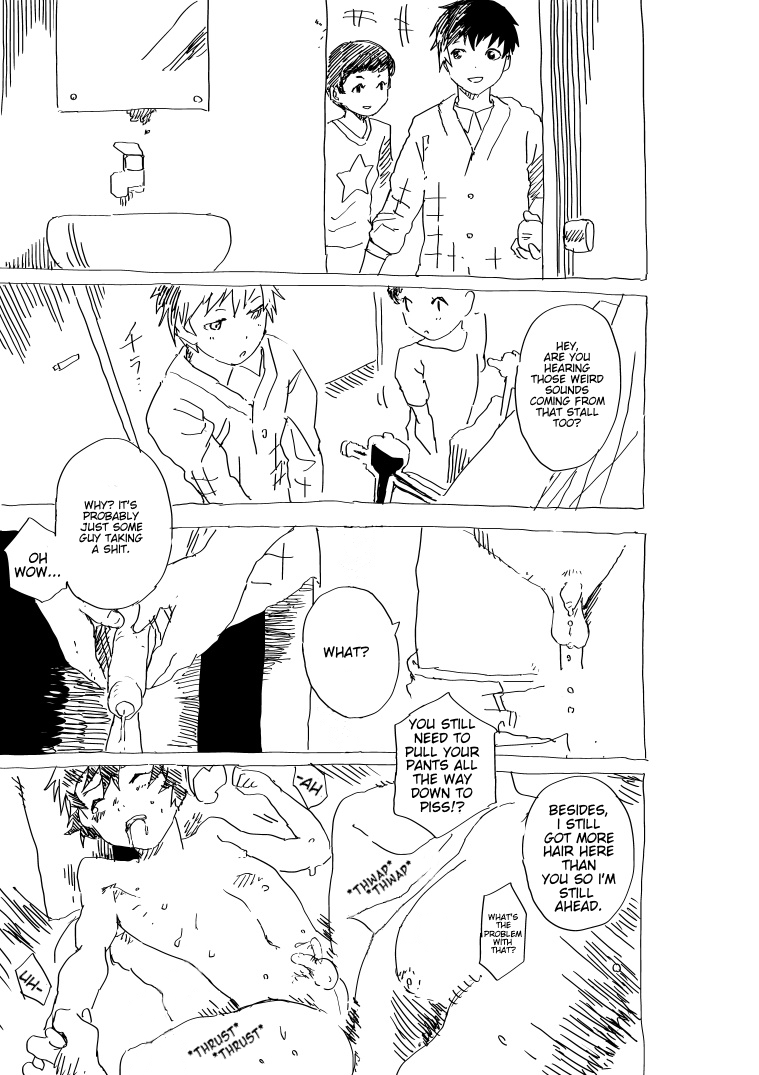 [ショタ漫画屋さん (orukoa)] 部活少年と塾講師のショートエロ漫画 [英訳]