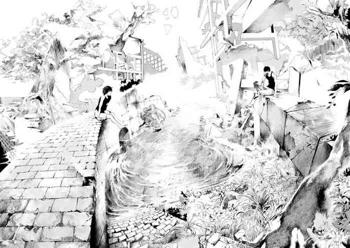 [ショタ漫画屋さん (orukoa)] 少年とおっさんが半壊した世界で乳繰り合うお話