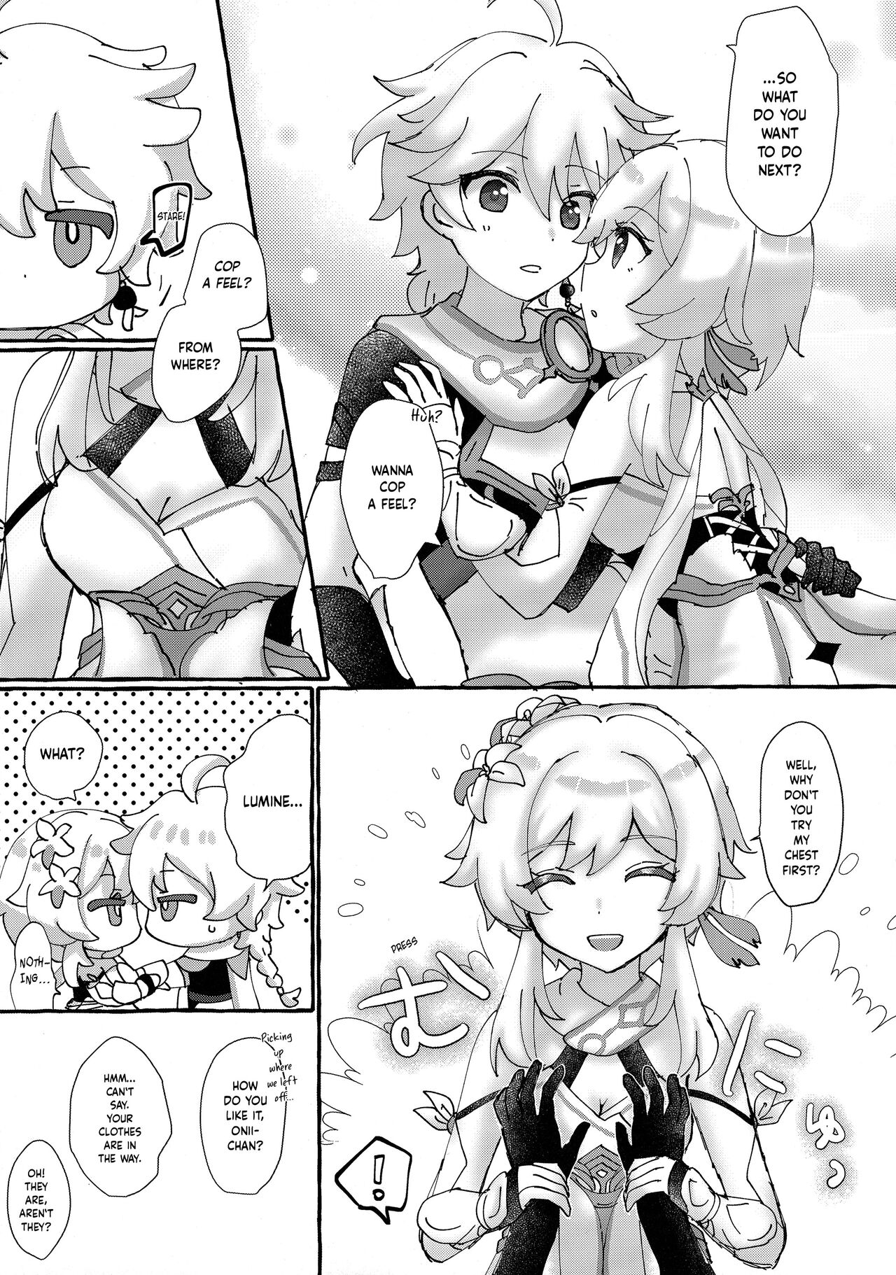 (神ノ叡智) [Cotton Candy (わたあめ)] ふたりでまねごと。(原神) [英訳]