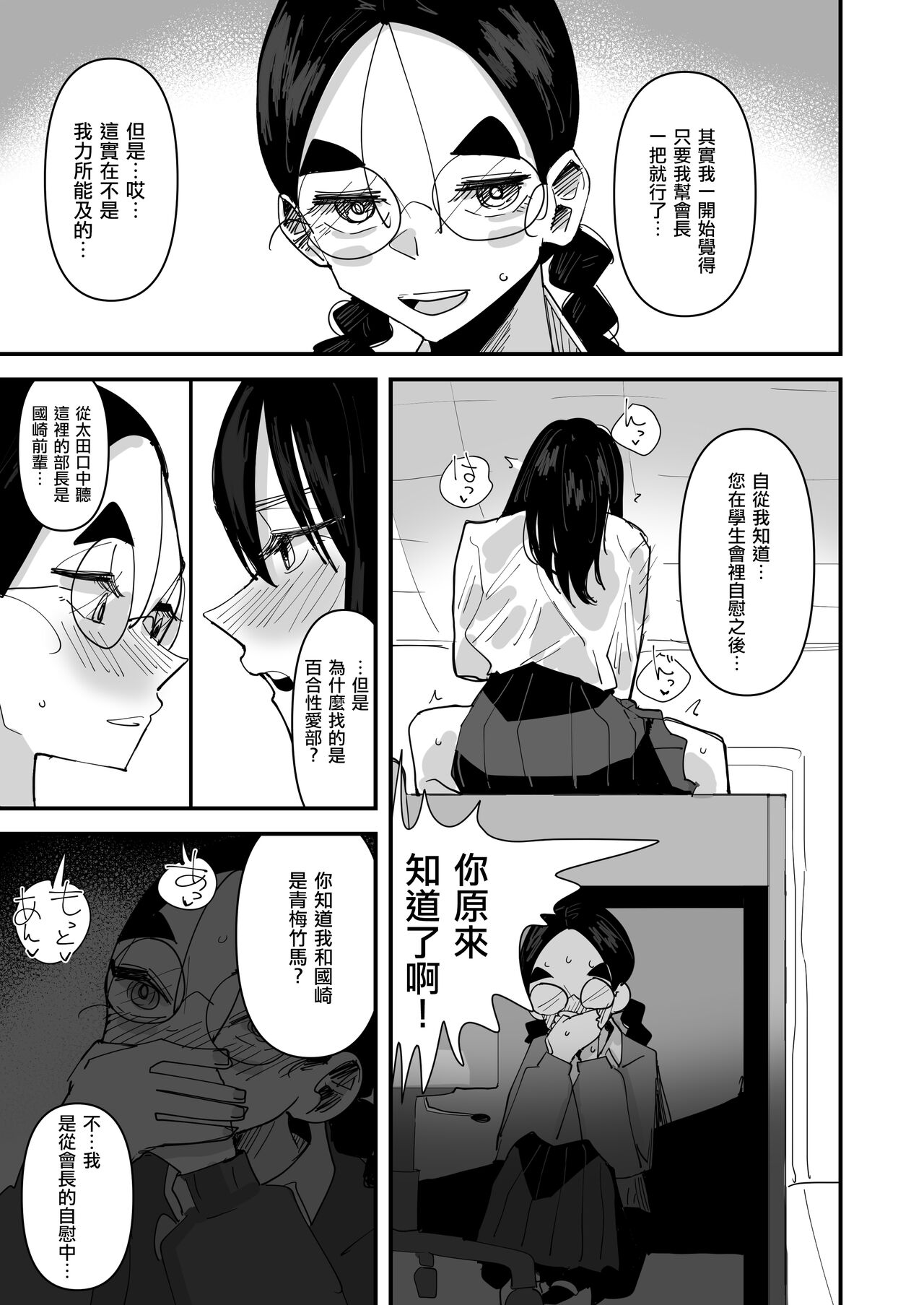 [アウェイ田] 生徒会長 VS 百合セックス部 [中国翻訳]