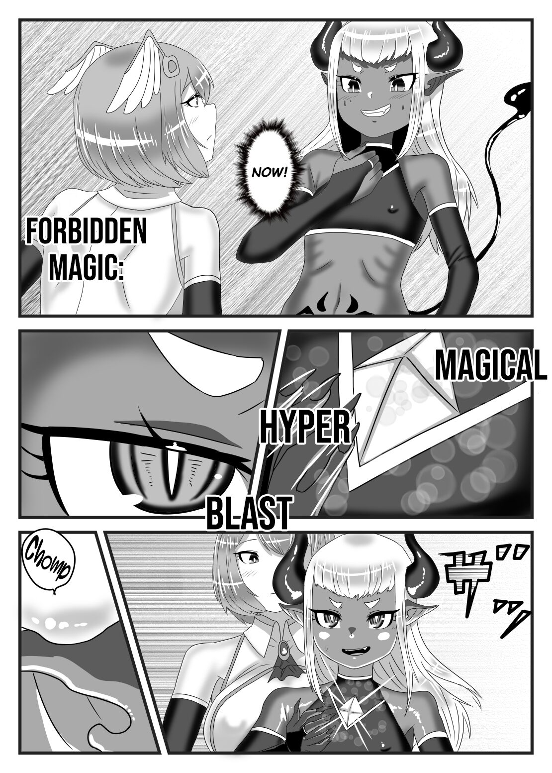 [日々草話 (アパッチ)] ふたなり勇者の魔王篭絡 [英訳]