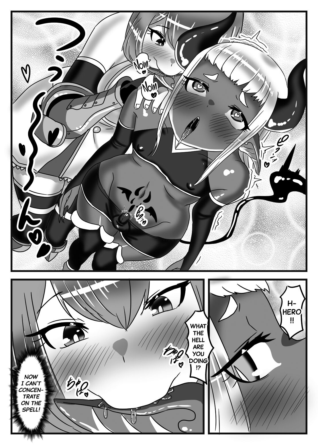 [日々草話 (アパッチ)] ふたなり勇者の魔王篭絡 [英訳]