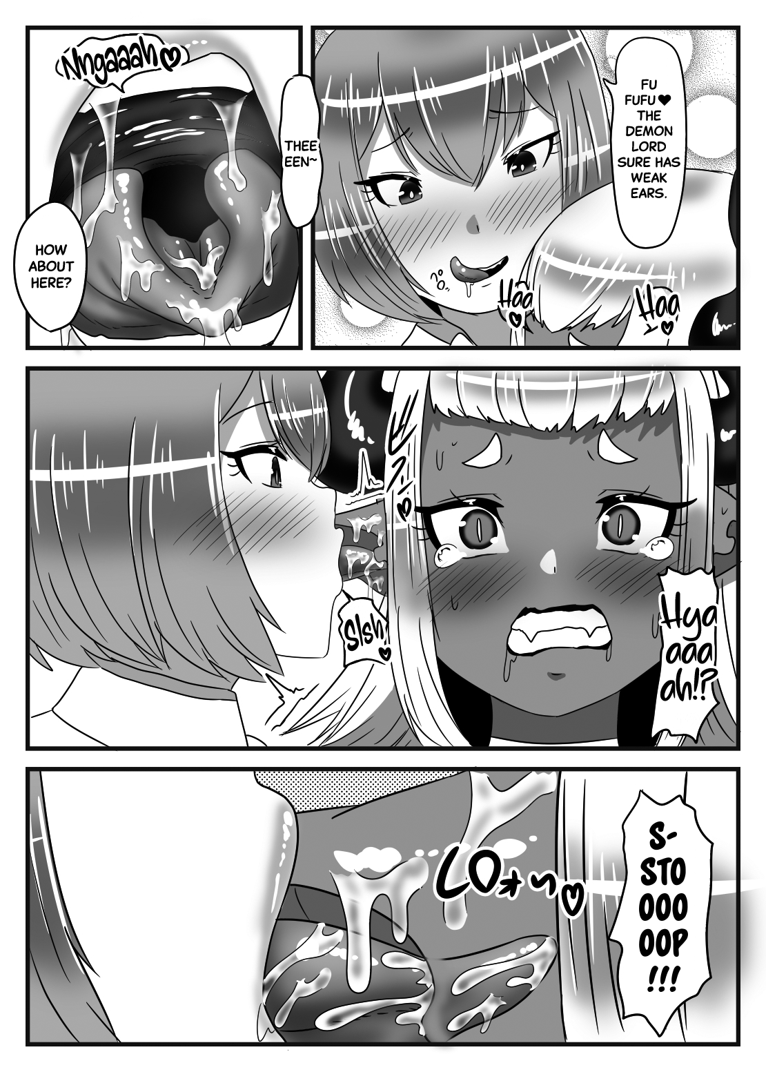 [日々草話 (アパッチ)] ふたなり勇者の魔王篭絡 [英訳]