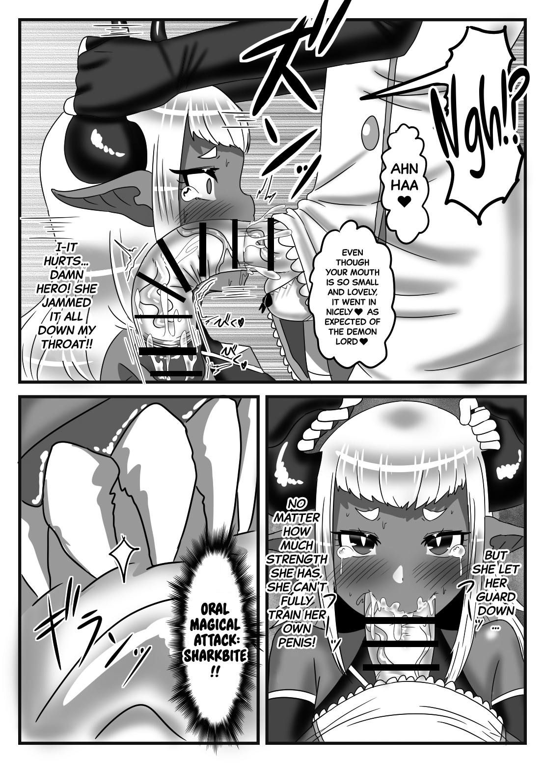 [日々草話 (アパッチ)] ふたなり勇者の魔王篭絡 [英訳]