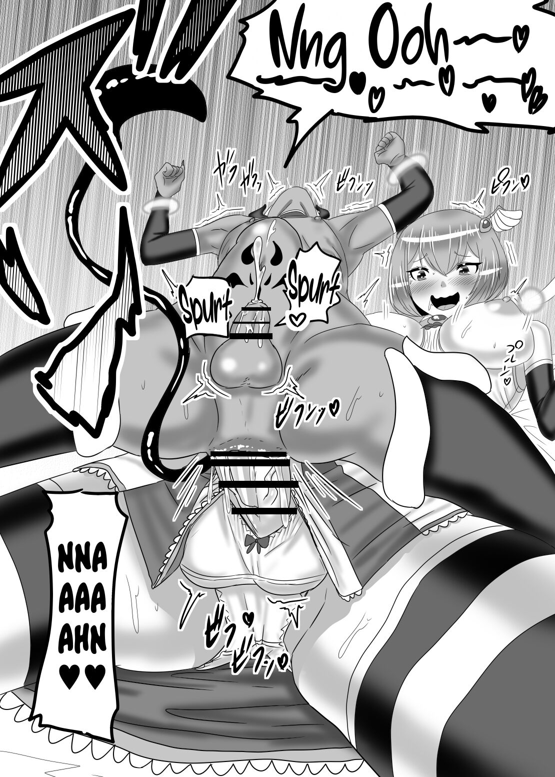[日々草話 (アパッチ)] ふたなり勇者の魔王篭絡 [英訳]