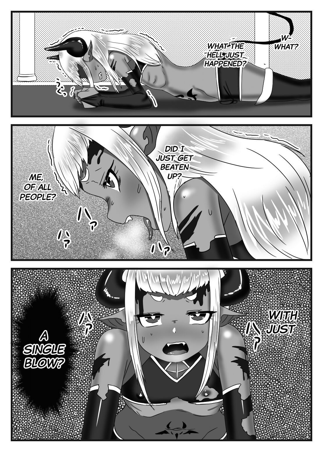 [日々草話 (アパッチ)] ふたなり勇者の魔王篭絡 [英訳]