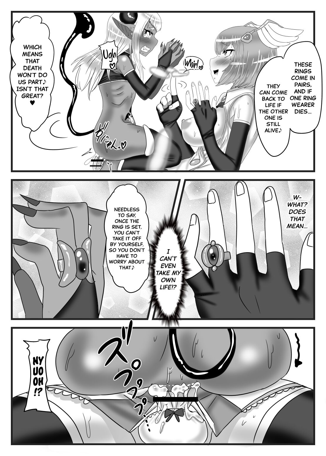 [日々草話 (アパッチ)] ふたなり勇者の魔王篭絡 [英訳]