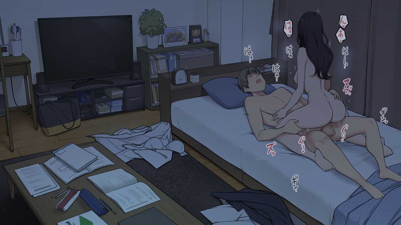 [わかまつ] 先輩の家で試験勉強教えてもらって夕方に帰る予定だった女子大生の一日 [中国翻訳]