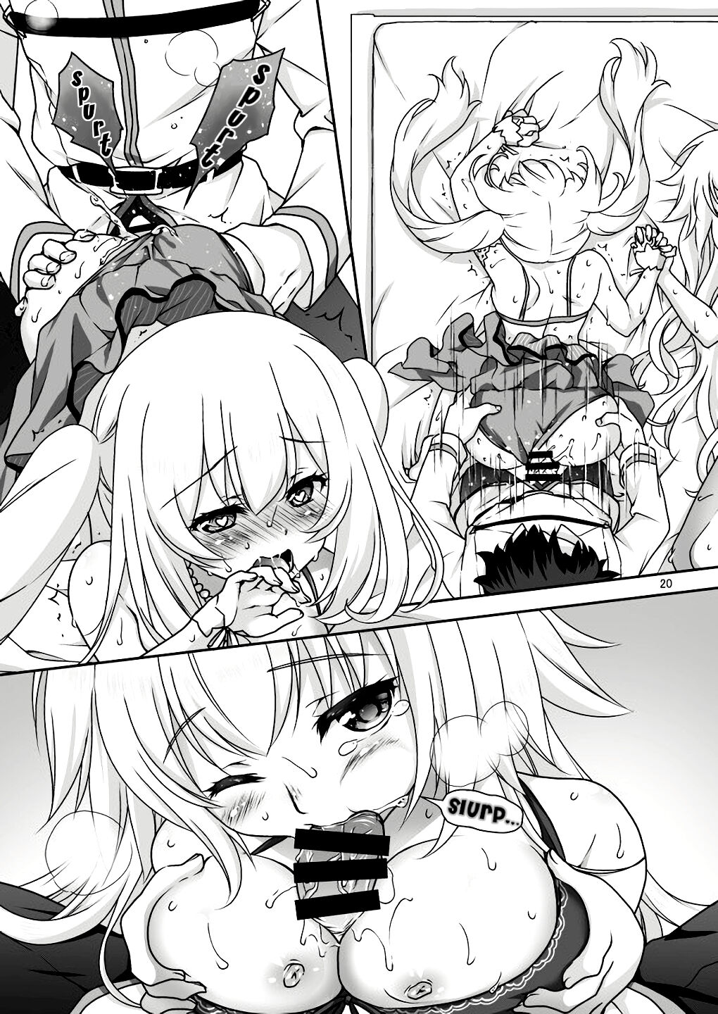[まりも屋 (もりまりも)] 聖処女&白百合の王妃水着でご奉仕 (Fate/Grand Order) [英訳] [DL版]