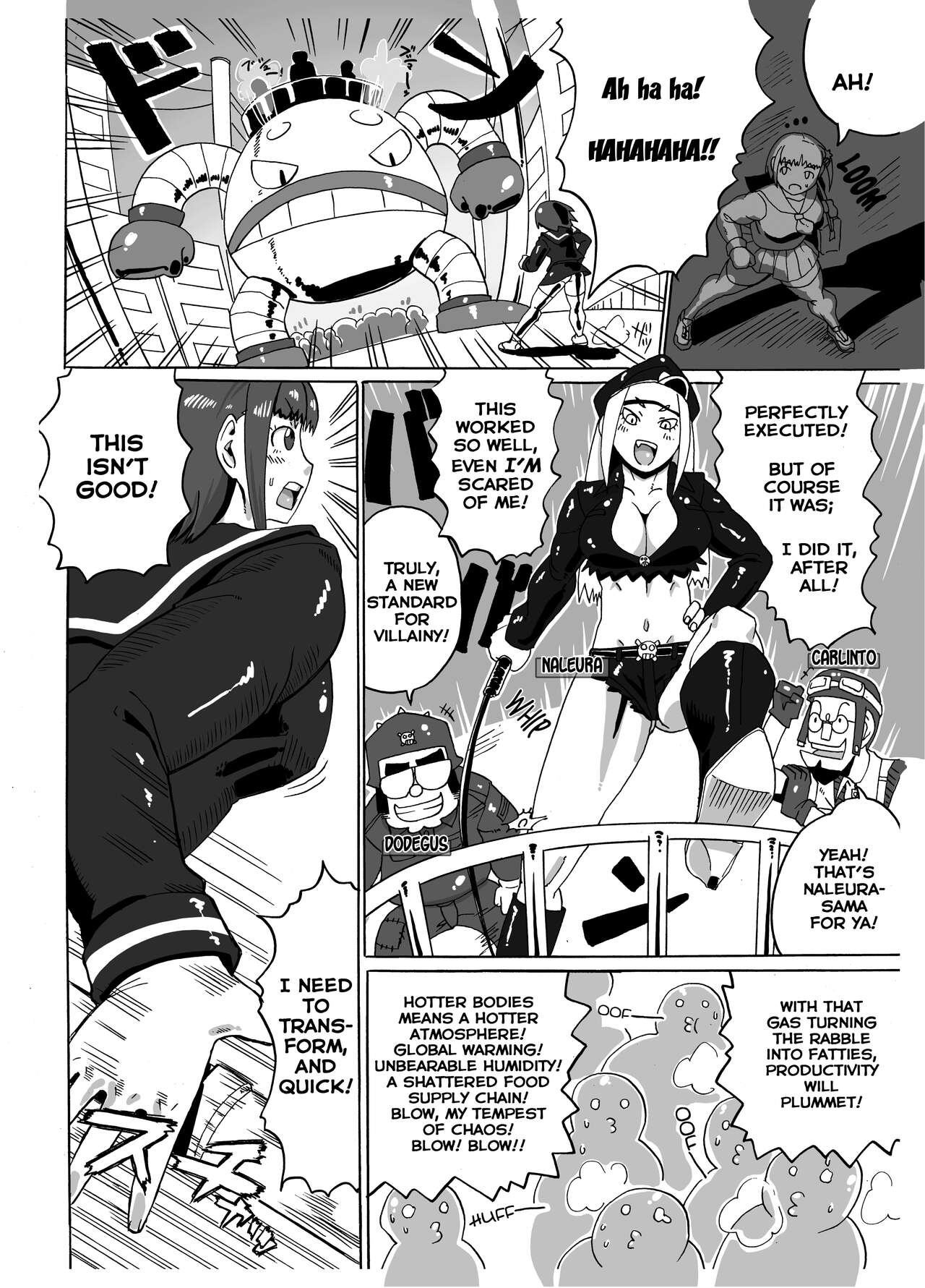 [空は血みどろ (空蜂ミドロ)] 魔法筋肉少女シックスパック [英訳] [DL版]