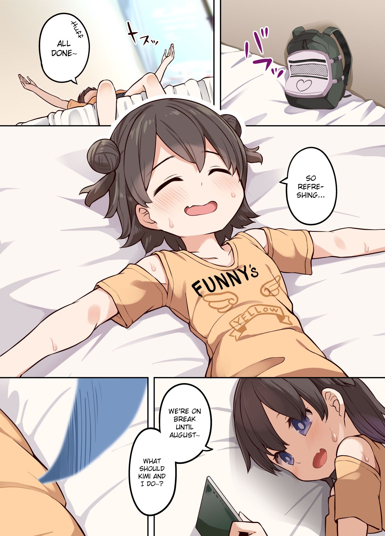 [憑依(はい)る抜け道 (あるべんと、椎名悠輝)] 憑依汚染で百合えっち [英訳]