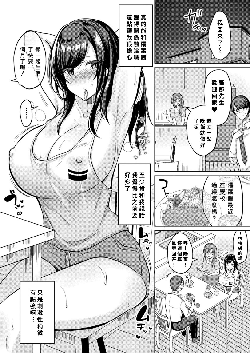 [灰都みとり] 巨乳連れ子の性欲が強すぎる話 前編 (COMIC 真激 2021年11月号) [中国翻訳] [DL版]